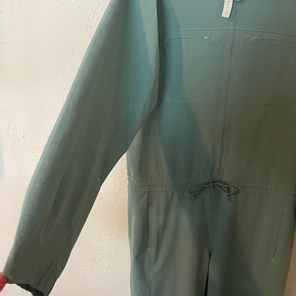 Lululemon Long Sleeve Utility Jumpsuit in Sage Green - Picture 2 of 9